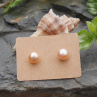 Náušnice puzety říční perly button 