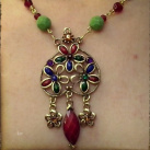 "Sparkly Heart" hravý,barevný náhrdelník s přívěškem