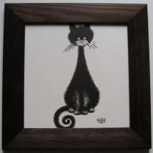 Obrázek č.MO10 - Kočka štíhlá - 16 x 16 cm