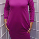 Šaty s kapsami - fialová S - XXXL