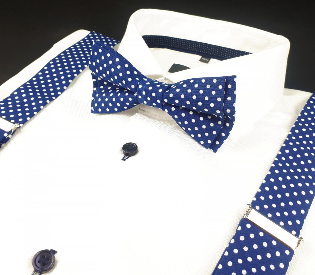 Set Motýlek a Šle - modré tečky