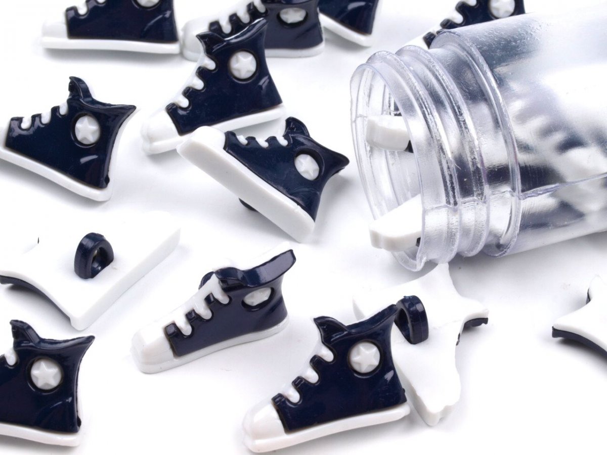 Dětský plastový knoflík - 2 kusy.