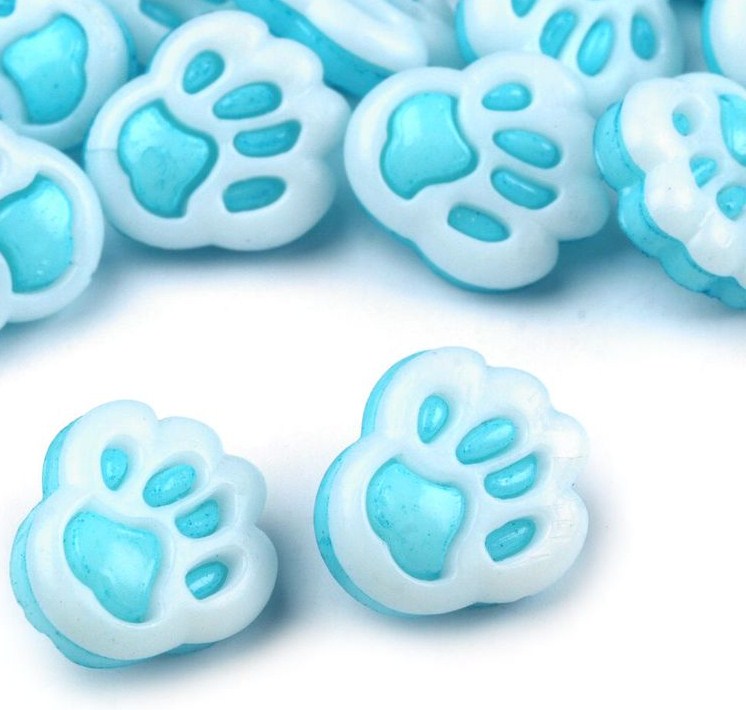 Plastové knoflíky - 5 kusů.