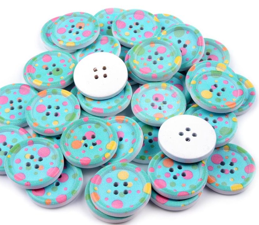 Dřevěné knoflíky - 2 kusy