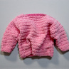 Dětský pletený svetr růžový - 86