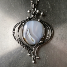 Náhrdelník Country   (achát)