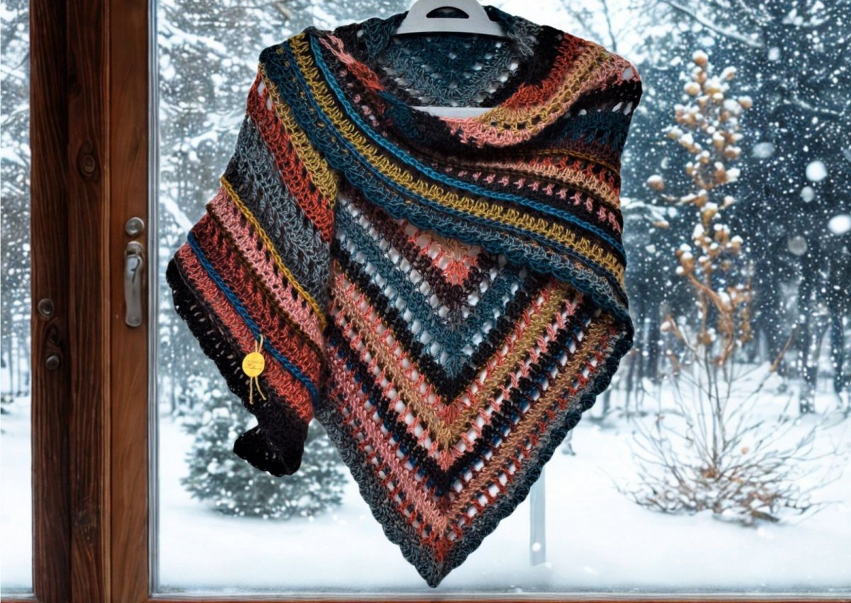 Háčkovaný šátek 2111