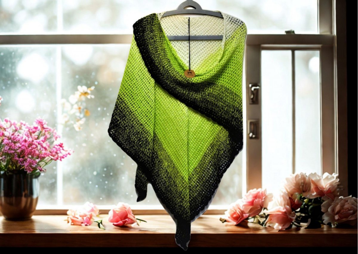 Háčkovaný šátek XXL 2113