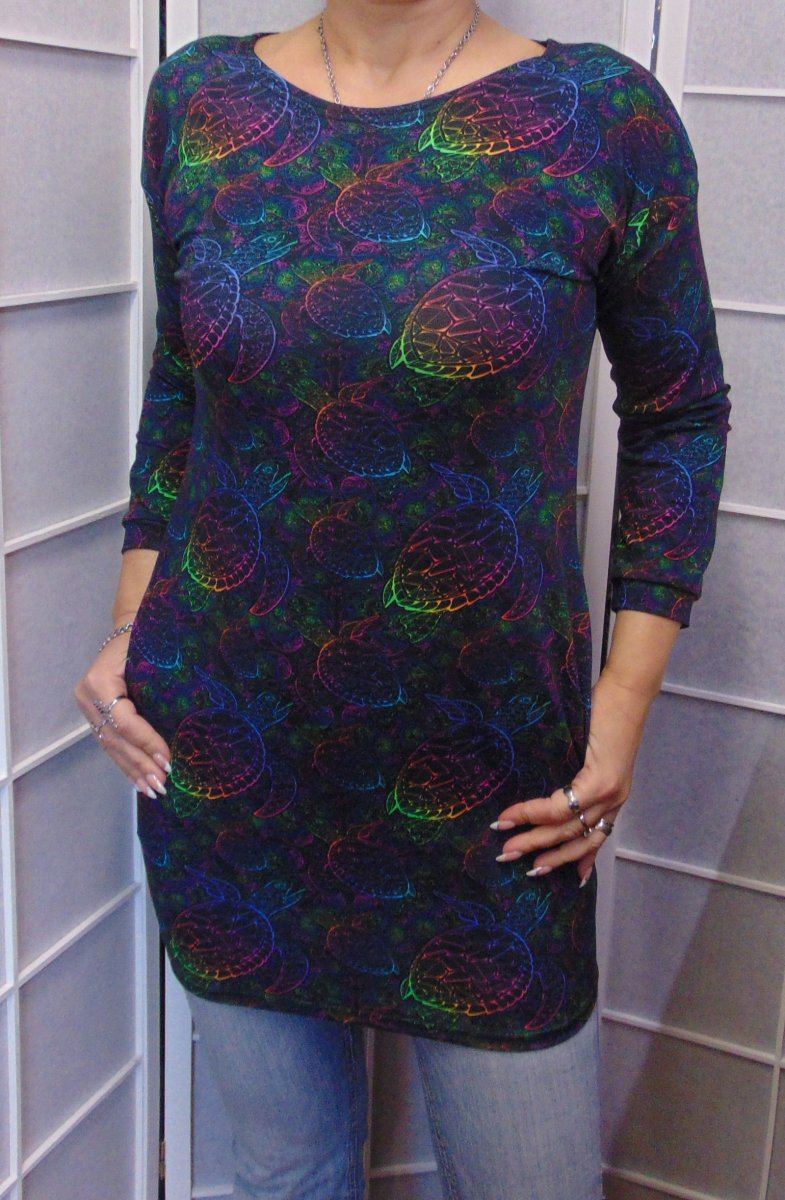 Tunika s kapsami - želvy (bavlna)