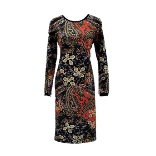 Šaty kašmírový vzor, velikost XL -30%