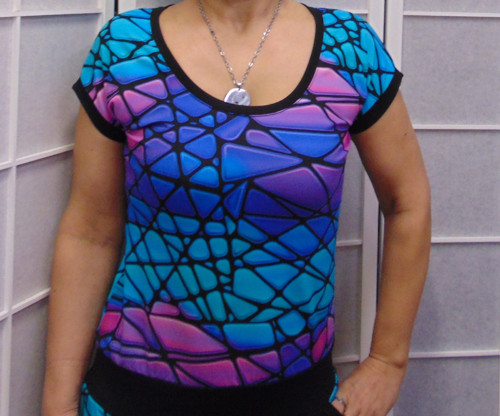 Tričko mozaika XS - XXXL