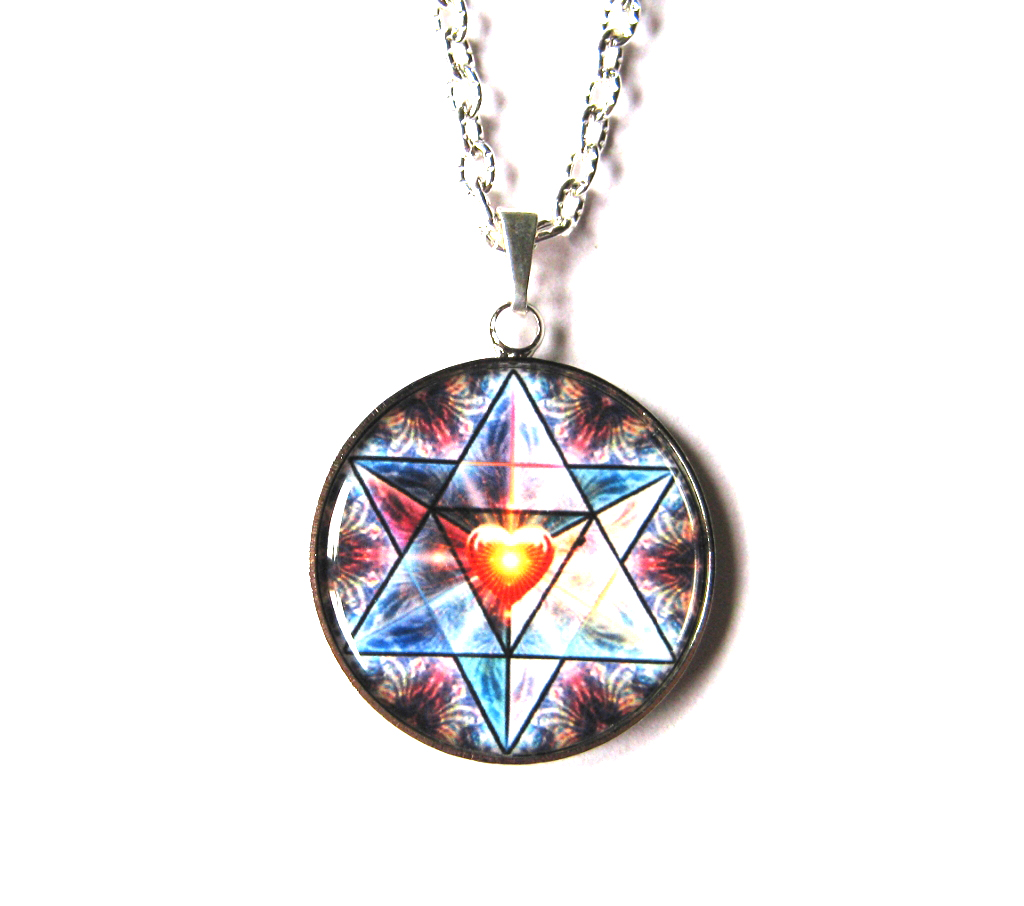 Hexagram v kruhu je zdrojem bílé magie.