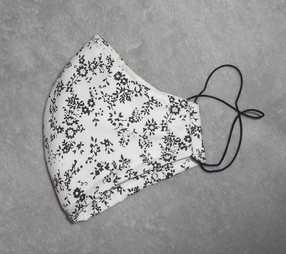 Dámská bavlněná rouška - květiny