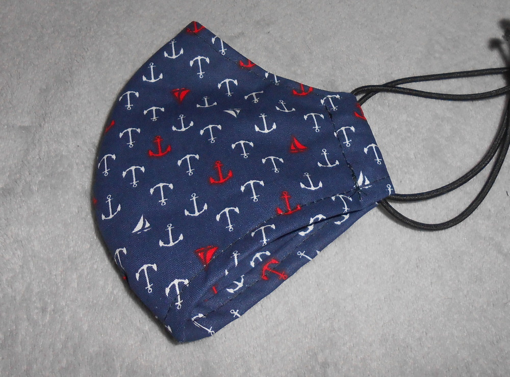 Pánská bavlněná rouška - kotvičky