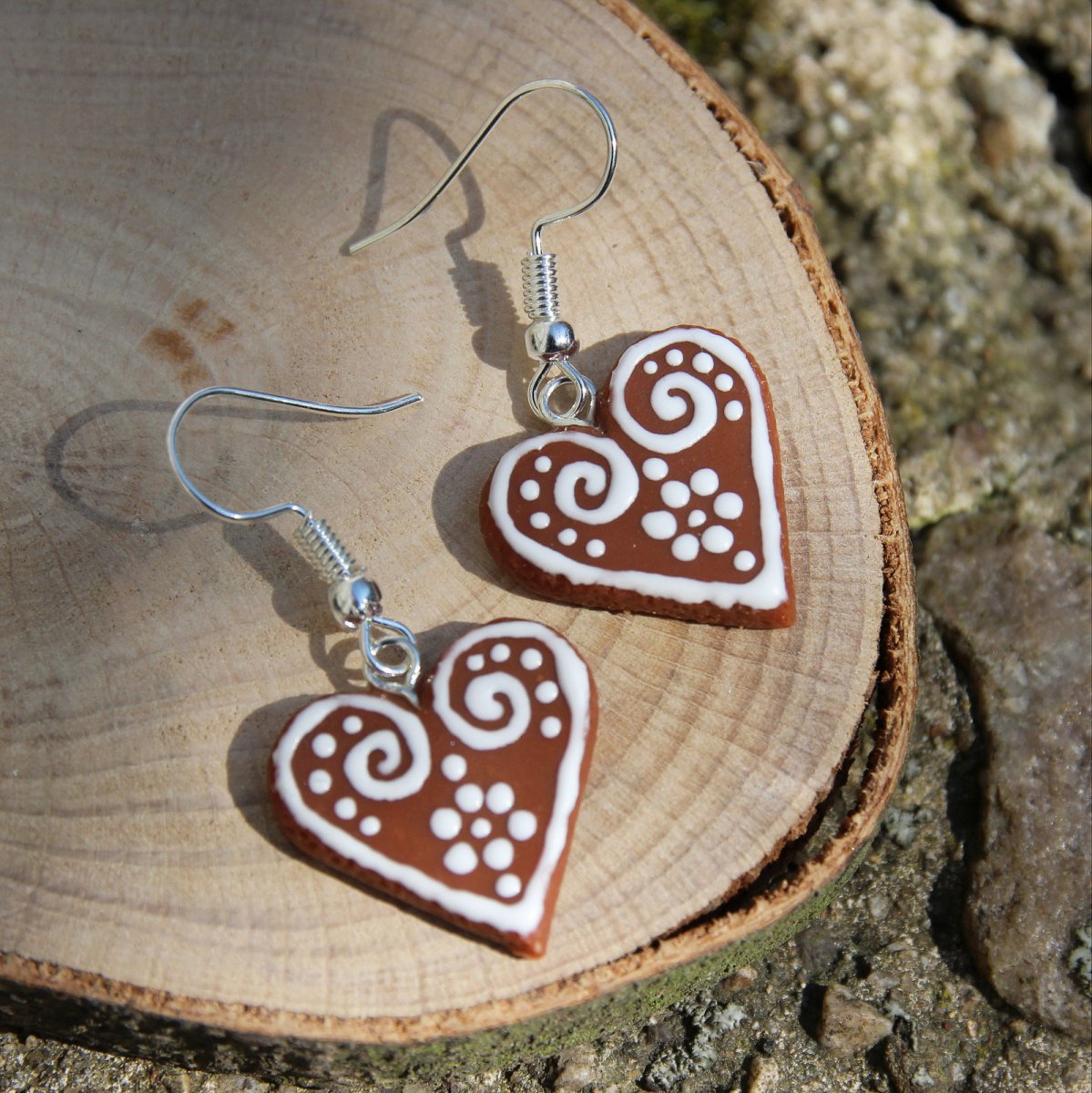 Perníková fimo srdíčka