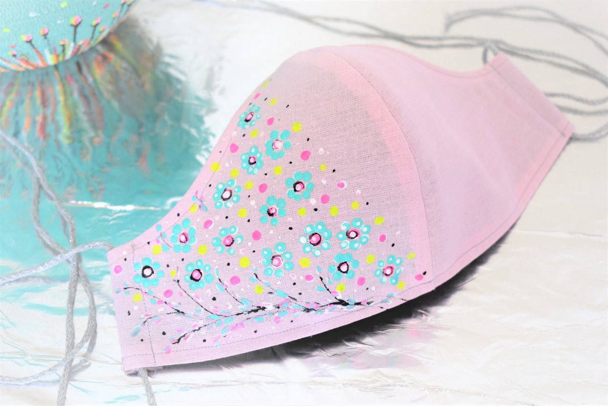  Rouška ručně malovaná 0065