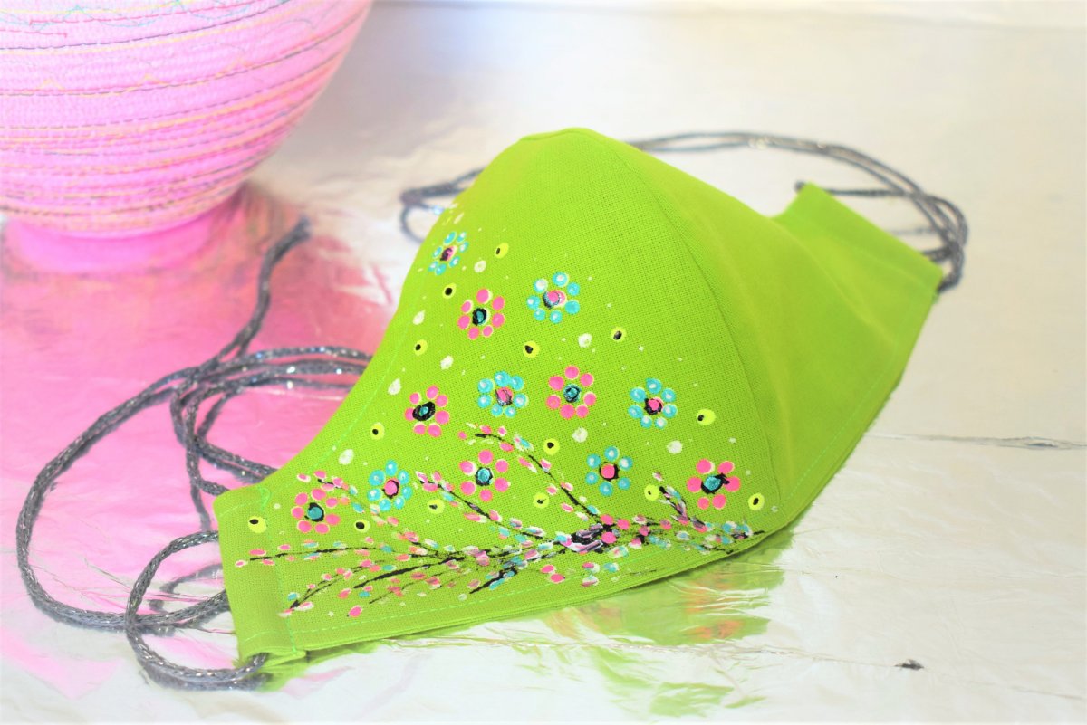 Rouška ručně malovaná 0147