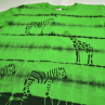Zelené dětské triko se zebrami a žirafou 9-10 let 11556934