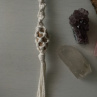 Macramé dekorace/klíčenka s kamínkem
