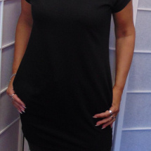 Tunika s kapsami - barva černá (bavlna)