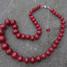 Fasetovaný rubín - luxusní náhrdelník