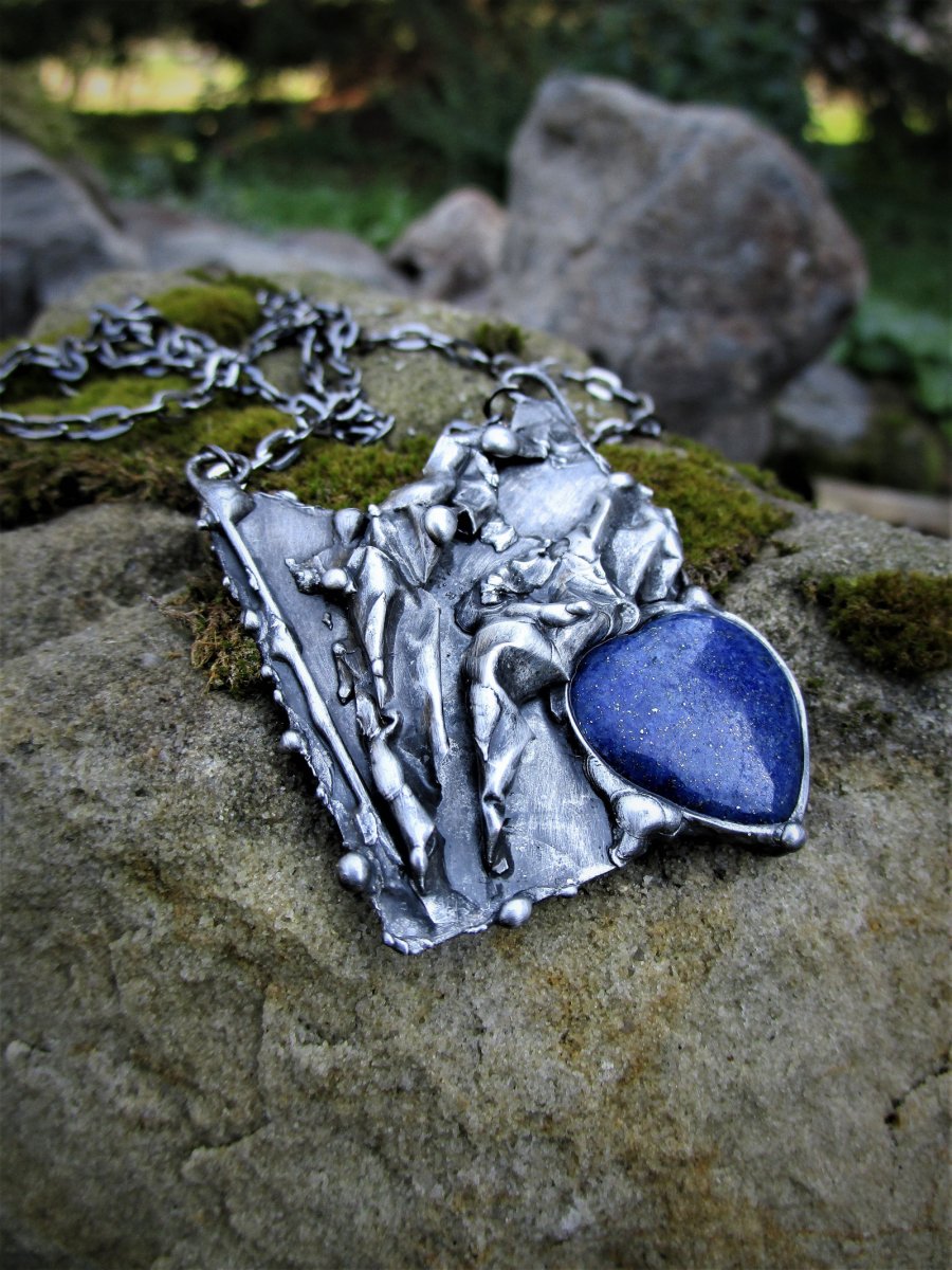 Náhrdelník "Modré zvonky"