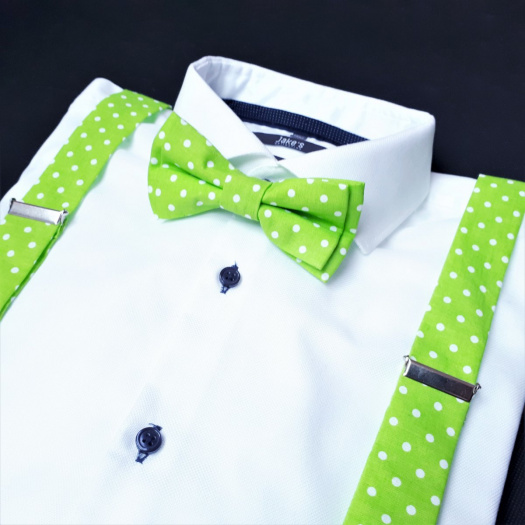 Zelený Set Motýlek a Šle