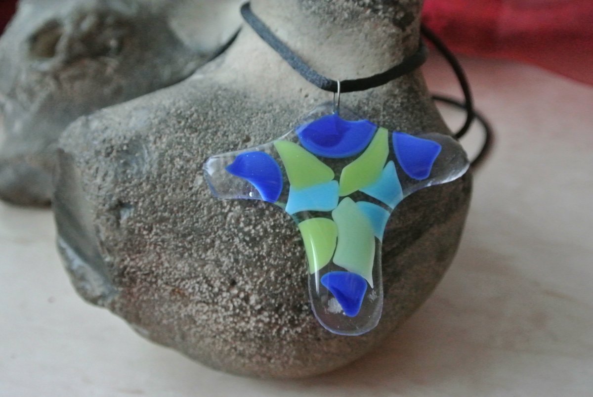 Modro zelený kříž