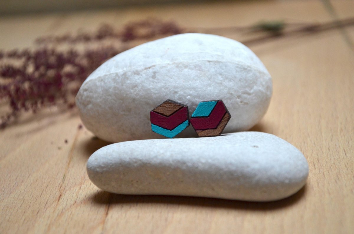 Dřevěnky - Malované šipky sem a tam...