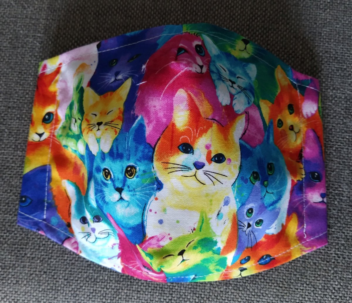 Rouška Designová  Barevné kočičky