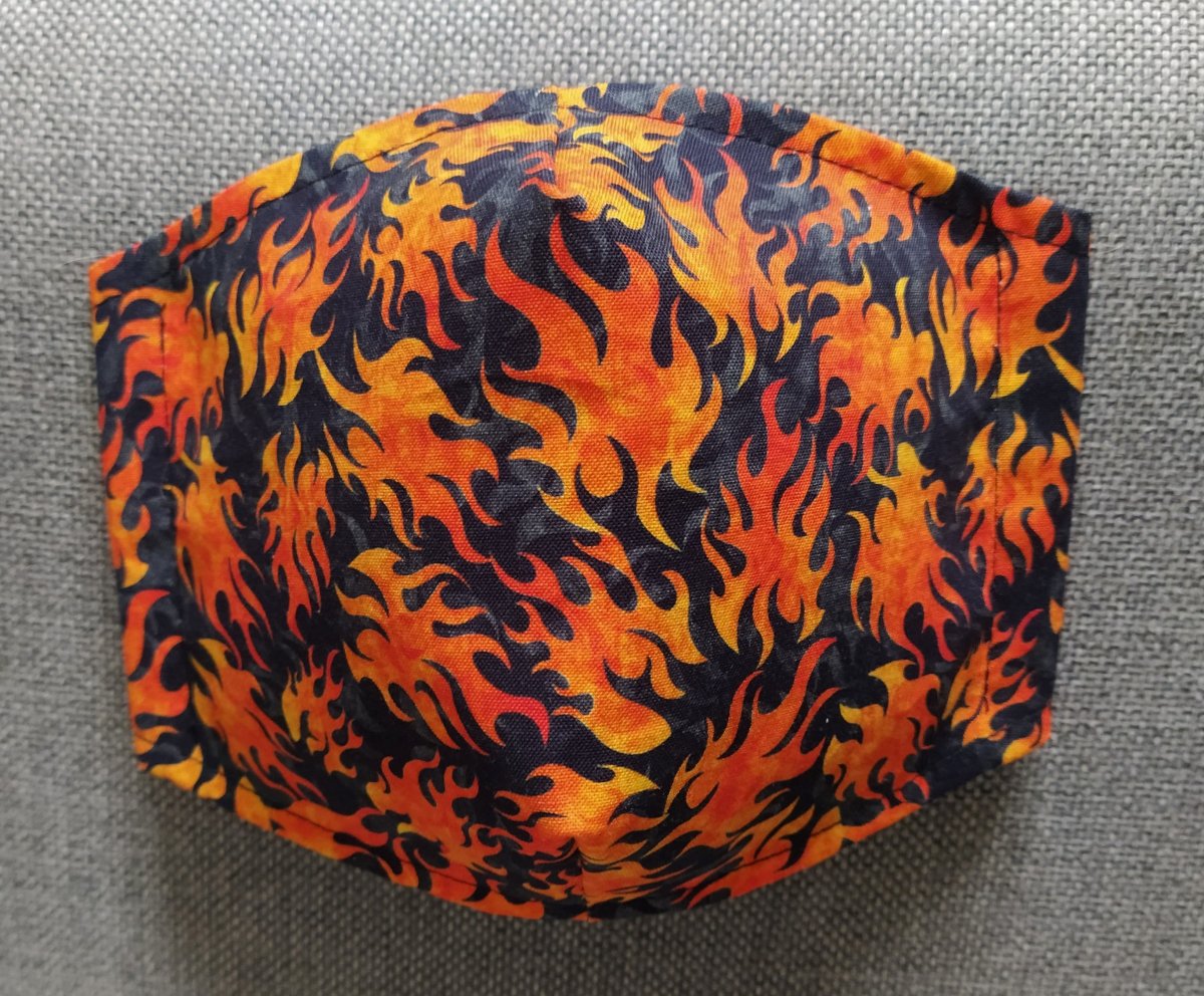 Rouška Designová Pekelné plameny