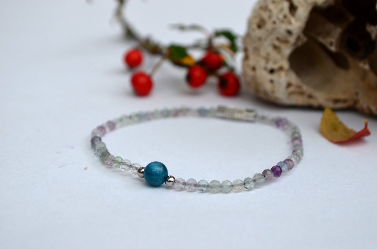 Ochranný náramek - Fluoritový odlesk nebe...