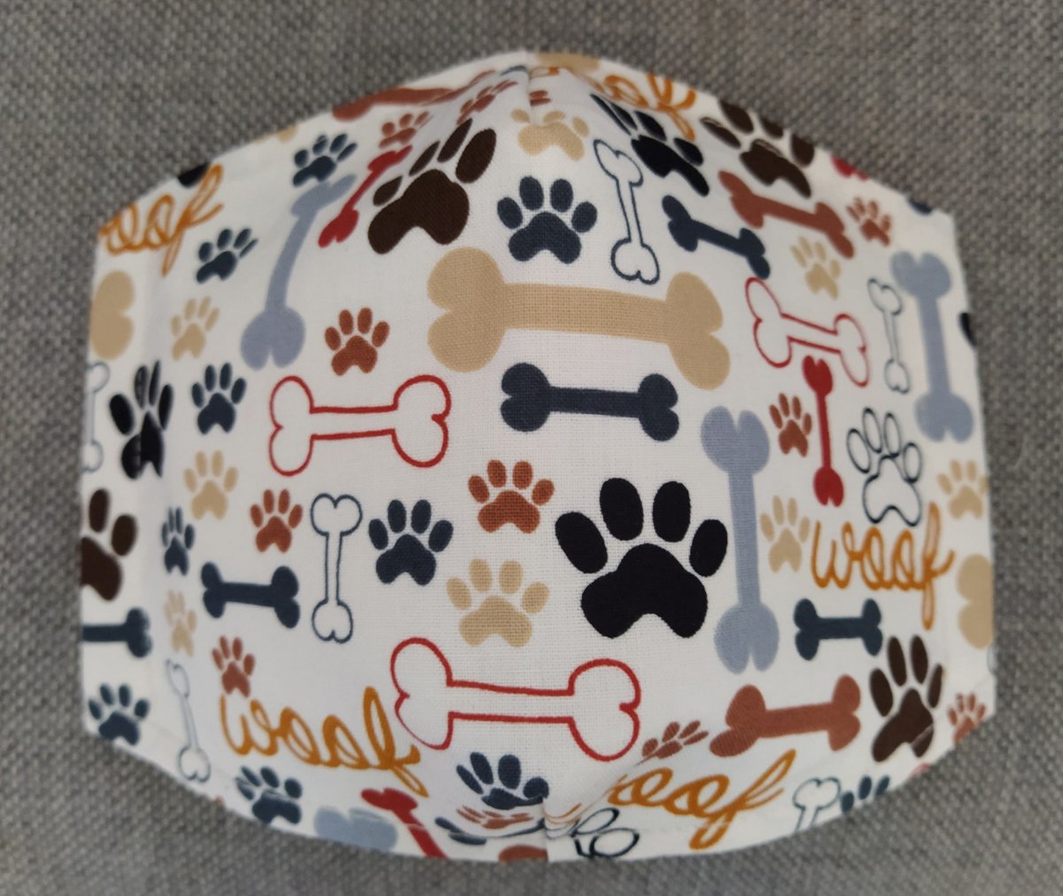 Rouška Designová  Psí kostičky