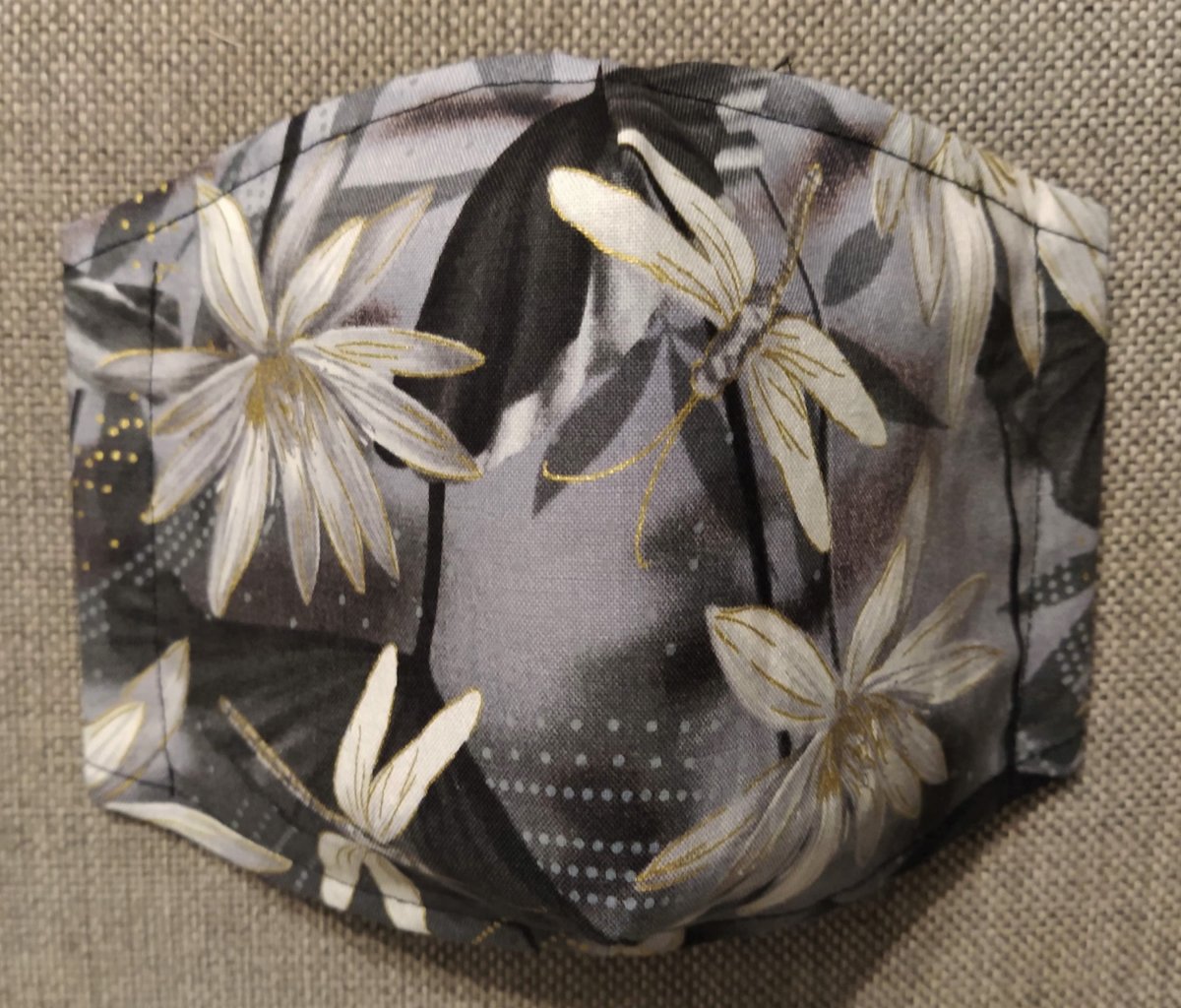 Rouška Designová  Dragonfly Grey