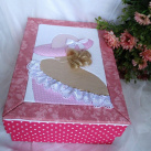 Dárková krabička dáma růžová