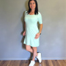 Dámské šaty viskoza mentolové - S/M