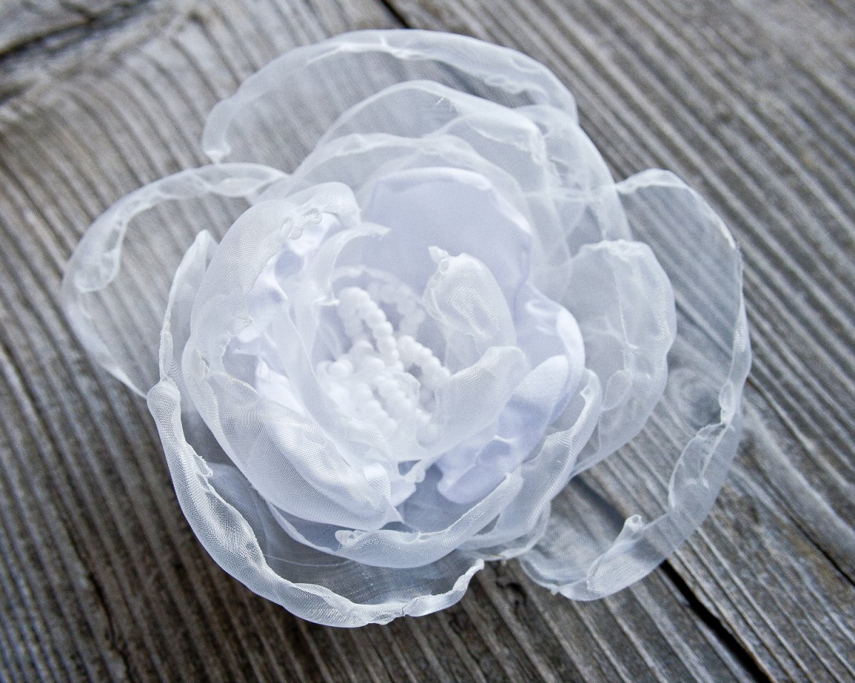 Květ- brož i spona do vlasů