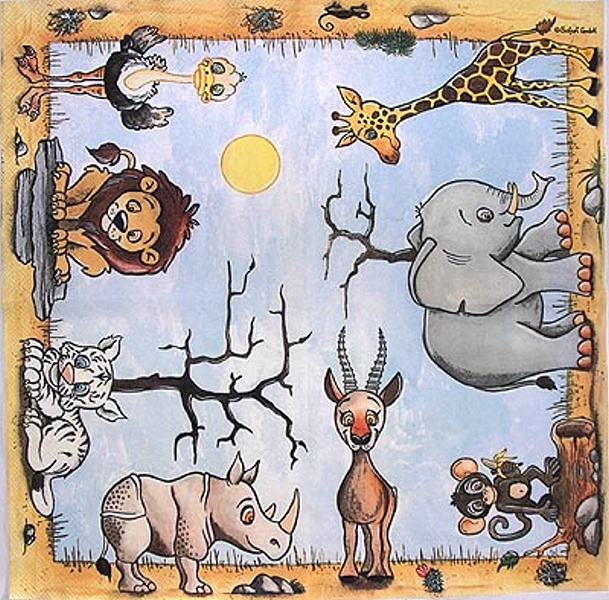 Ubrousek pro tvoření - 33 x 33 cm - D11