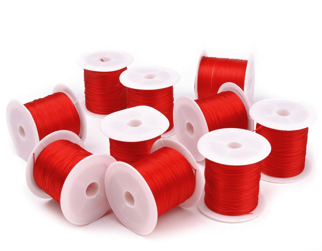 120307 Pruženka plochá 1 mm - červená (12 m)