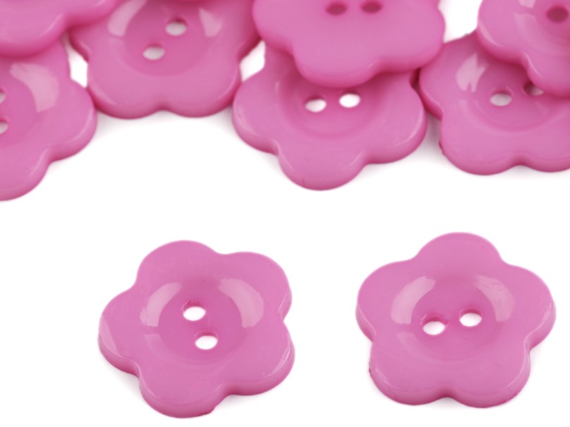 Plastový knoflík 22 mm (2ks) - fialová