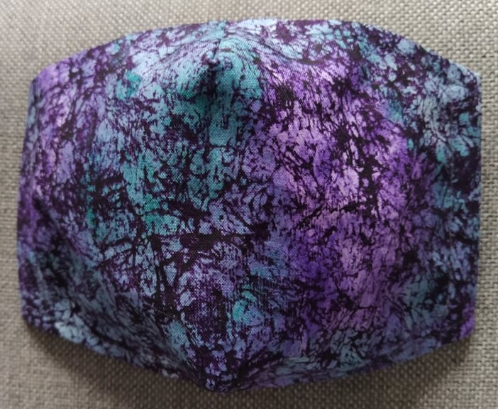 Rouška Designová Mramor zemitý