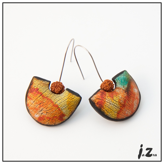 Náušnice spadané listí