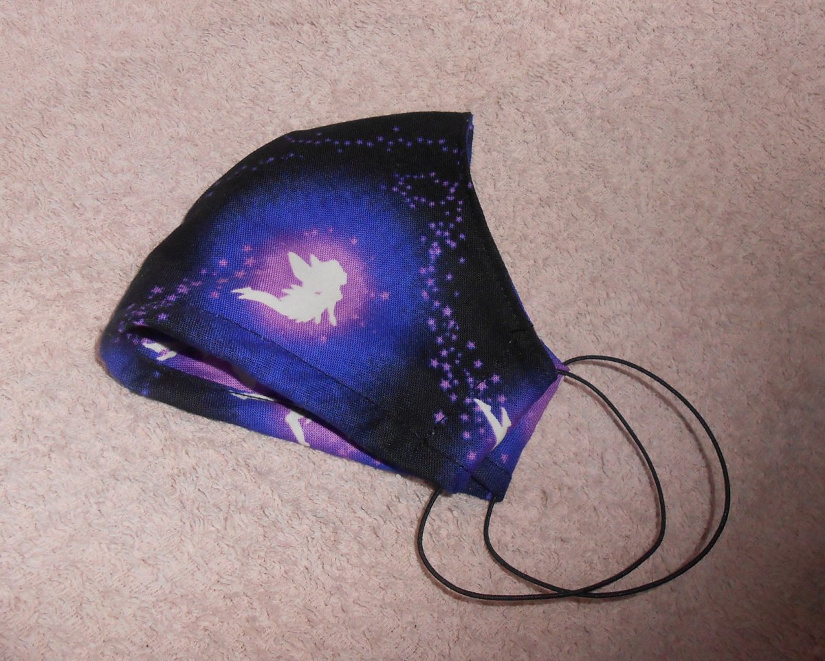 Dámská bavlněná rouška - svítící víly