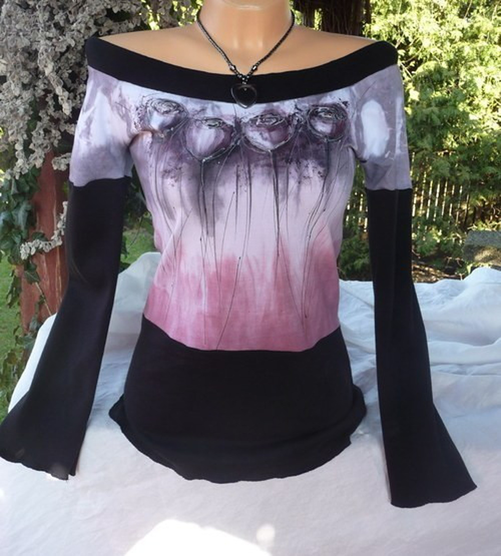 Malovaná úpletová tunika