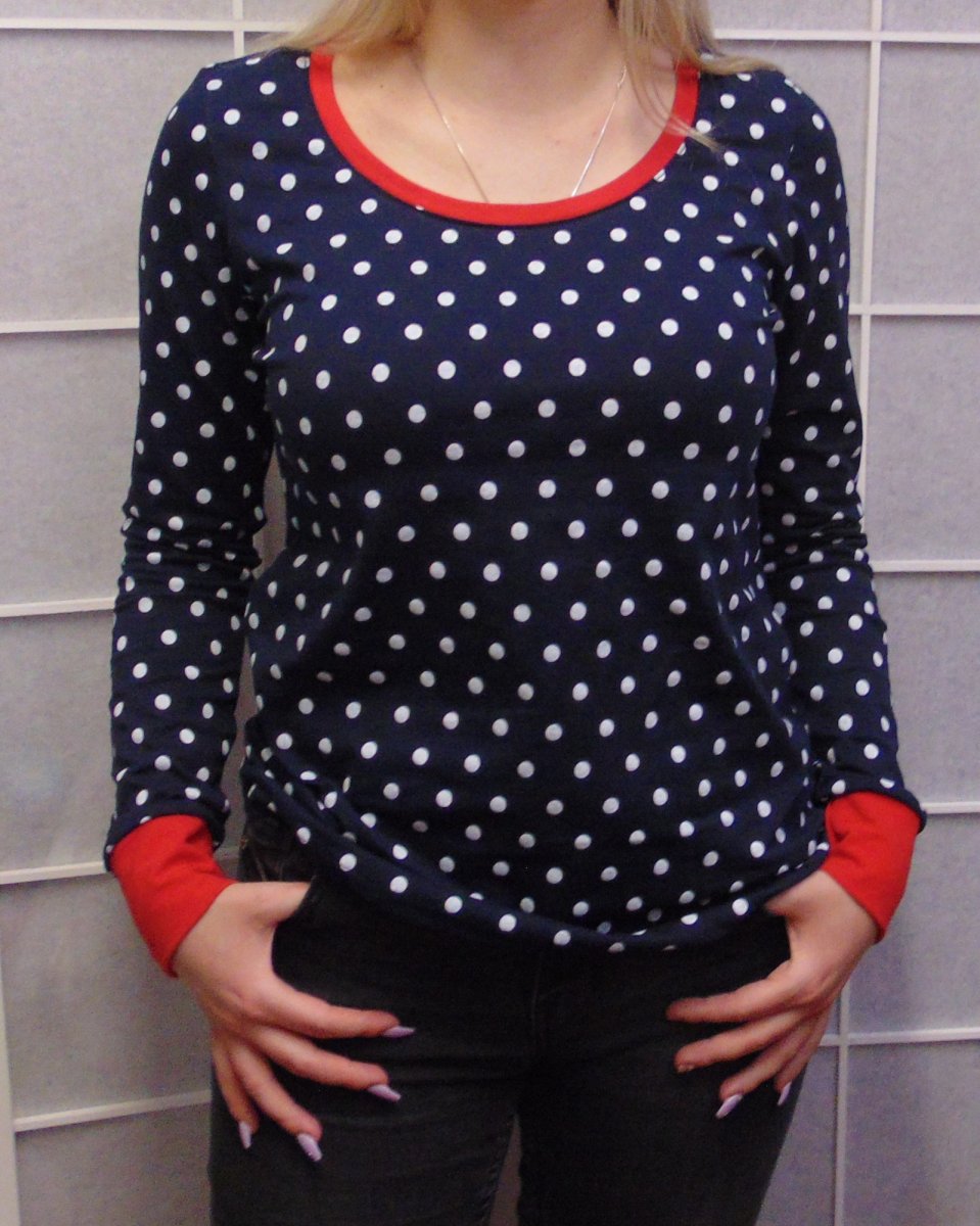 Tričko puntík na modré S - XXXL