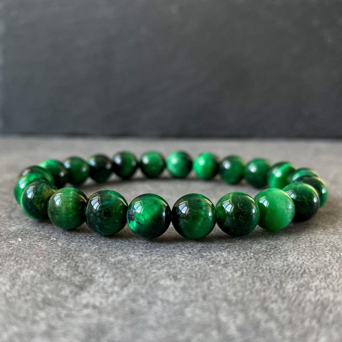 Minerální náramek - zelené tygří oko