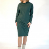 Zelené šaty se stojáčkem krátké