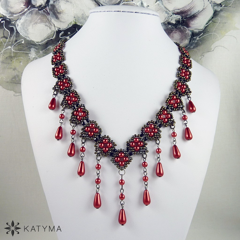 Náhrdelník červánkový západ slunce