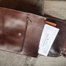 Kožený batoh s třásněmi MF 8 - hnědý