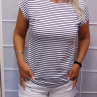 Dámská tričko - tenký proužek (bavlna) 